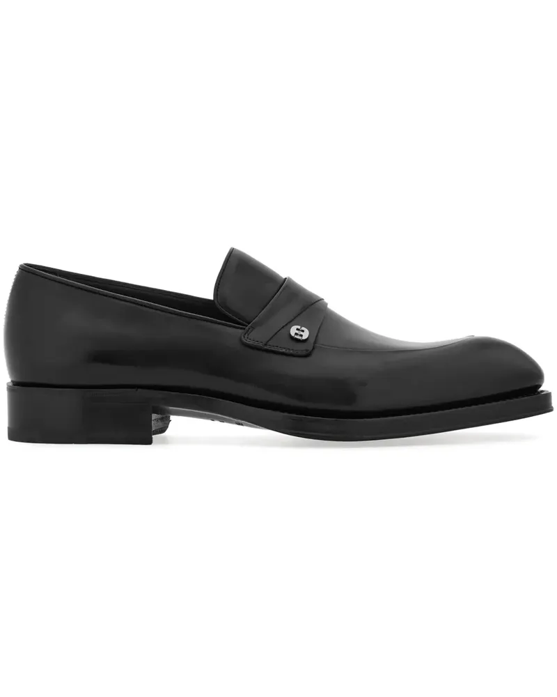 Ferragamo Tramezza Loafer mit mandelförmiger Kappe - Schwarz Schwarz