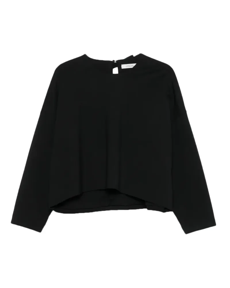 Dorothee Schumacher Emotional Essence Bluse mit Schleife - Schwarz Schwarz