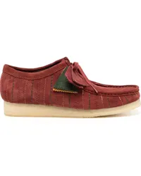 Clarks Wallabee Schnürschuhe aus Wildleder Rot