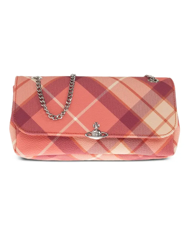 Vivienne Westwood Karierte Orb Mini-Tasche - Rot Rot