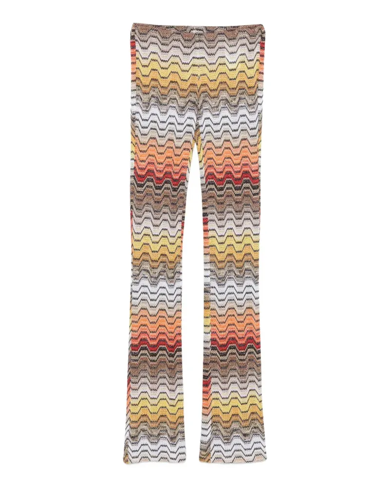 Missoni zigzag-knit trousers - Gelb Gelb