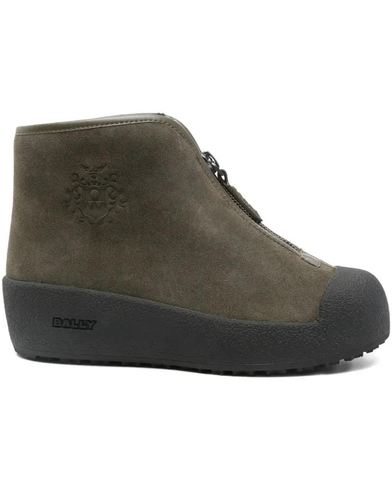 Bally Curling zip-up ankle boots - Grün Grün