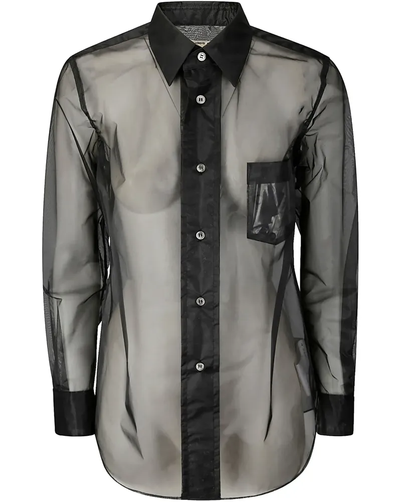 Comme des Garçons Geknöpftes Hemd - Schwarz Schwarz