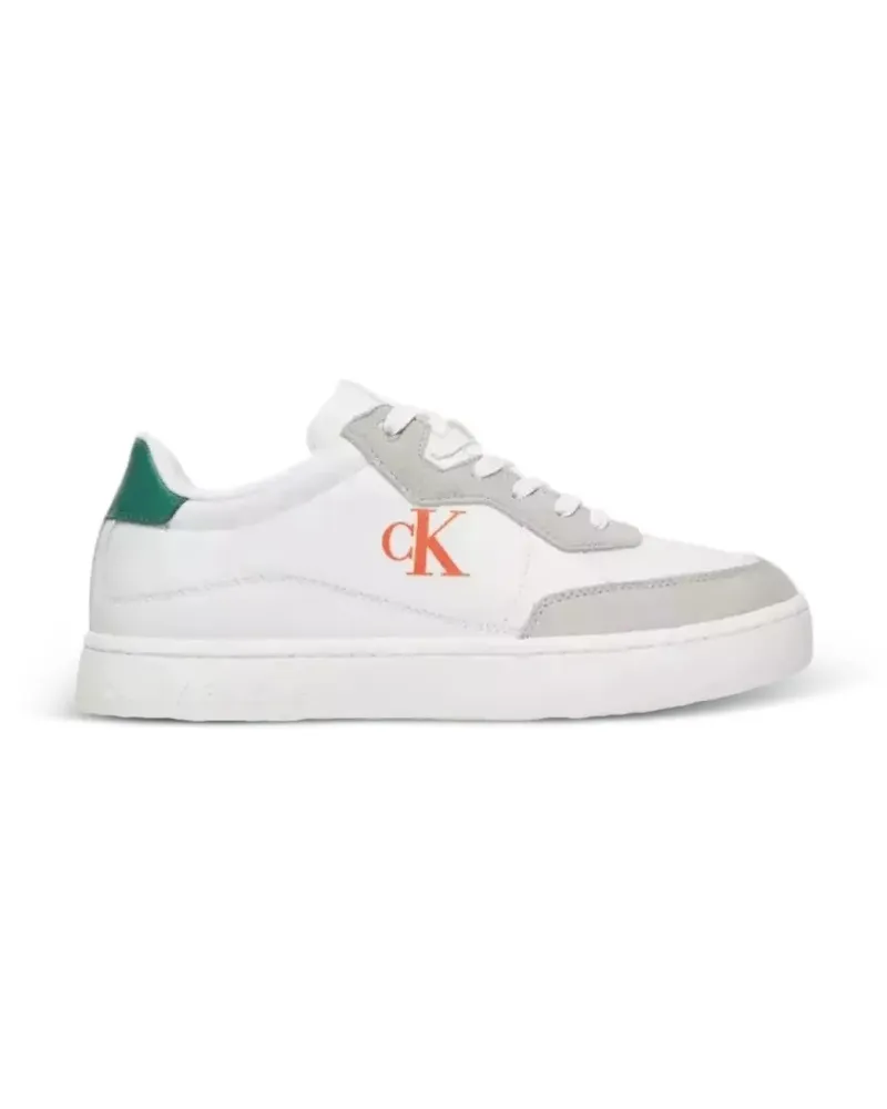 Calvin Klein logo-print panelled sneakers - Weiß Weiß