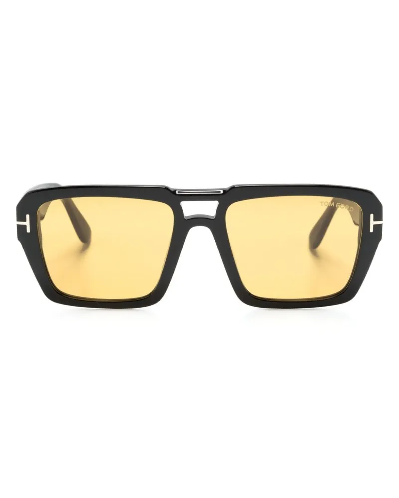 Tom Ford Getönte Pilotenbrille - Schwarz Schwarz