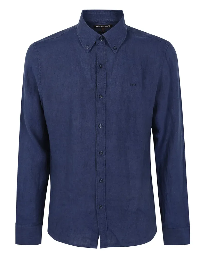 Michael Kors Hemd mit Logo-Stickerei - Blau Blau