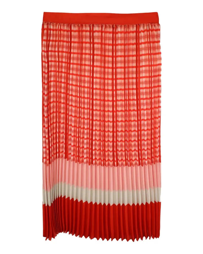 Iris & Ink Faltenrock mit Karomuster - Rot Rot