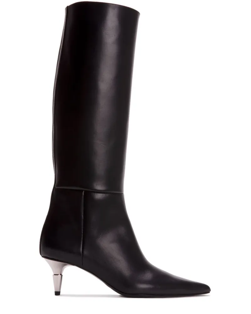 Proenza Schouler Kniehohe Spike Stiefel mit spitzer Kappe - Schwarz Schwarz