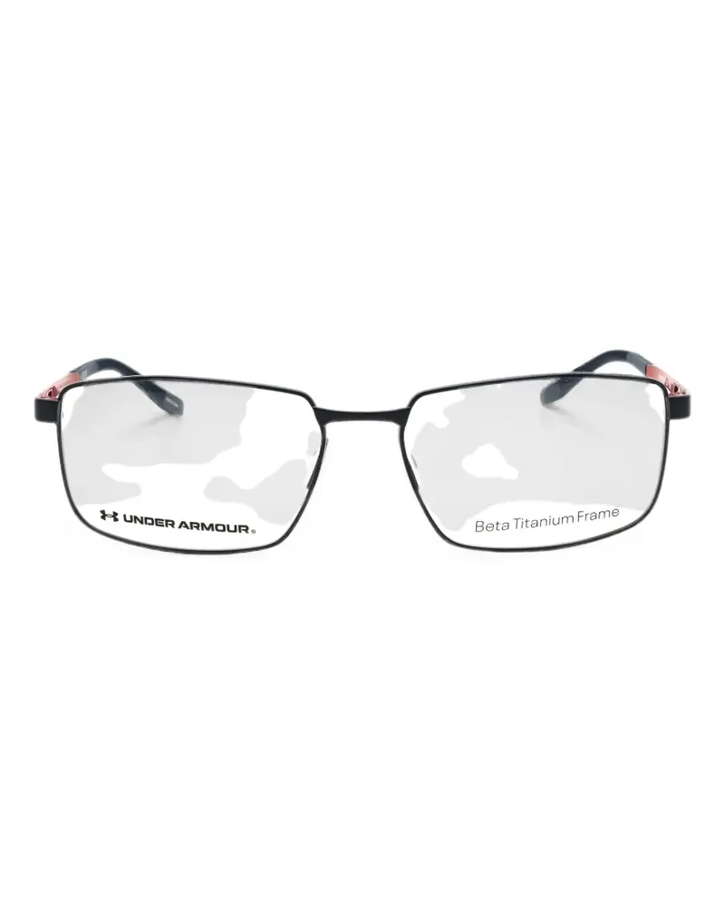 Under Armour rectangle-frame glasses - Schwarz Schwarz