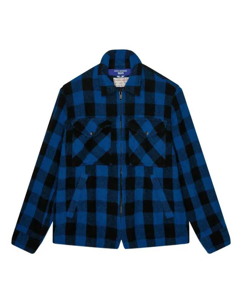 Junya Watanabe x Filson karierte Jacke mit Reißverschluss - Blau Blau