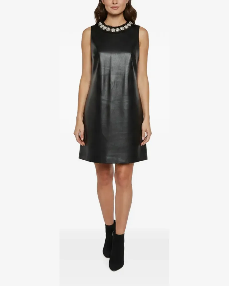 Alice + Olivia Coley Minikleid mit Perlen - Schwarz Schwarz