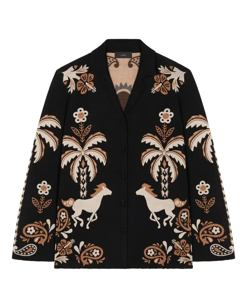 Alanui Island Roots jacquard-knit shirt - Schwarz Schwarz