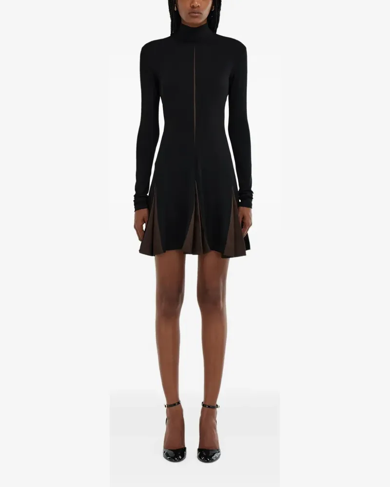 Ferragamo high-neck mini dress - Schwarz Schwarz