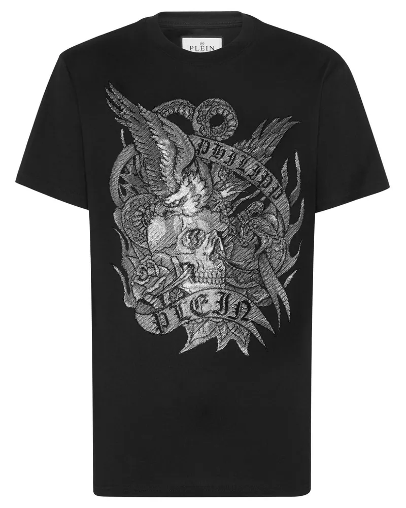 Philipp Plein T-Shirt mit Tattoo-Print - Schwarz Schwarz