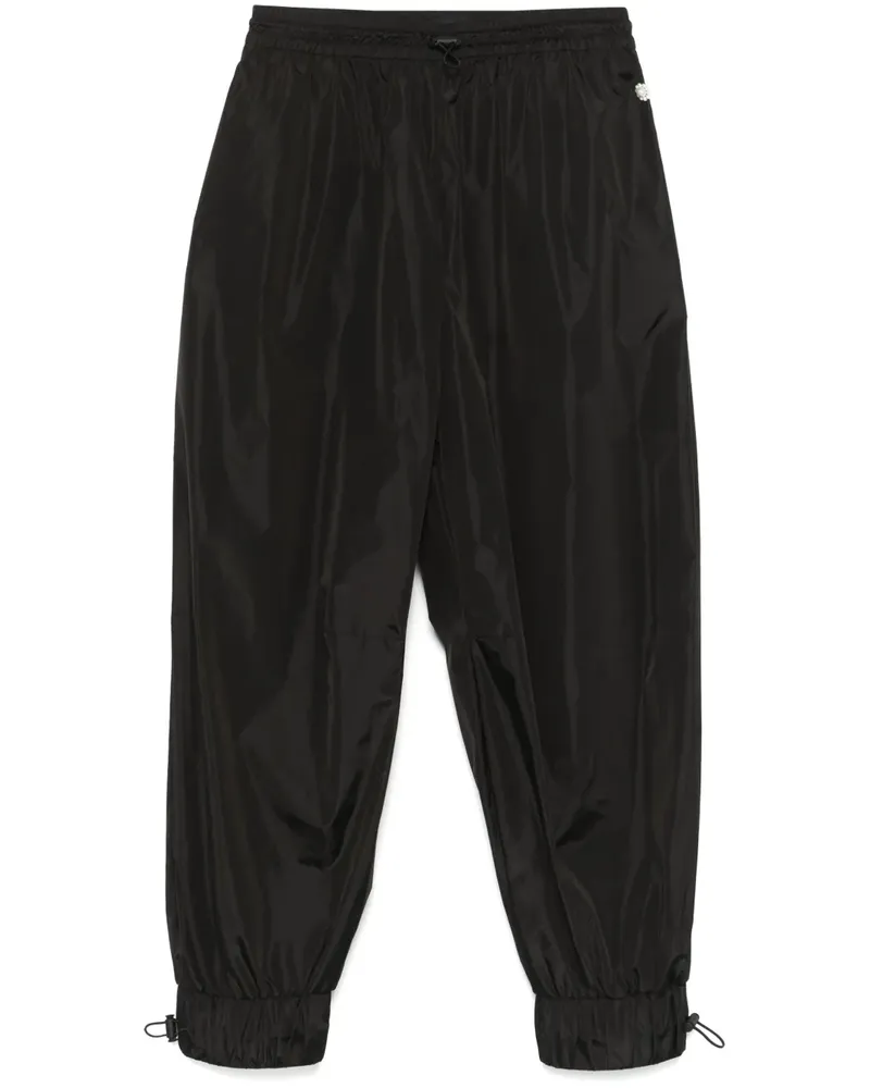 Simone Rocha Jogginghose mit Margeriten-Detail - Schwarz Schwarz