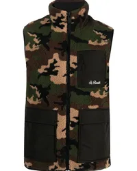 MC2 Saint Barth Weste mit Camouflage-Print Grün