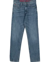 HUGO BOSS Jeans mit geradem Bein Blau