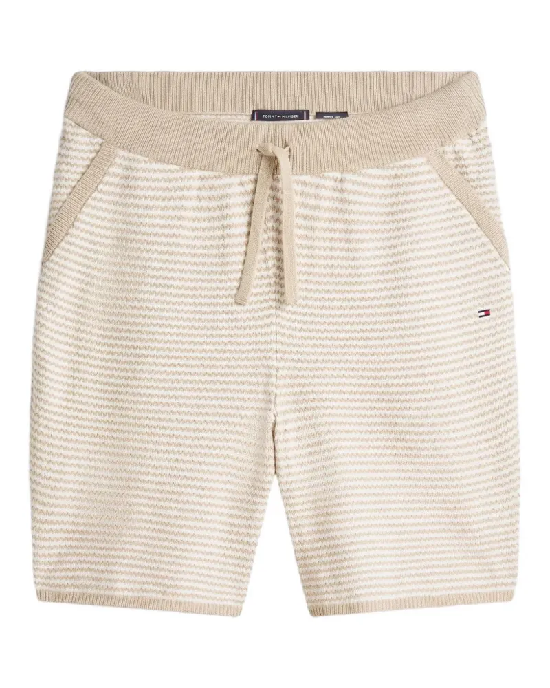 Tommy Hilfiger knitted horizontal-stripe shorts - Nude Nude