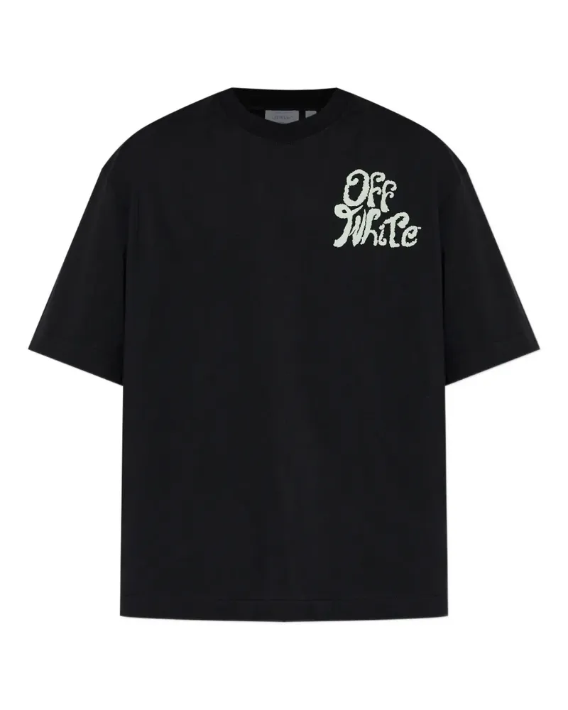 OFF-WHITE logo-detail T-shirt - Schwarz Schwarz