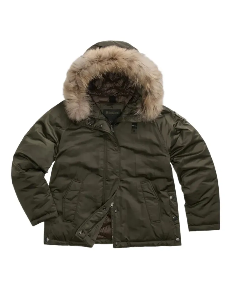 Blauer Glenvale fur-trim hooded jacket - Grün Grün