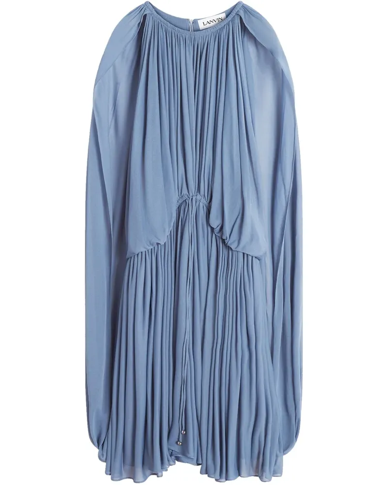 Lanvin Kleid mit Falten - Blau Blau