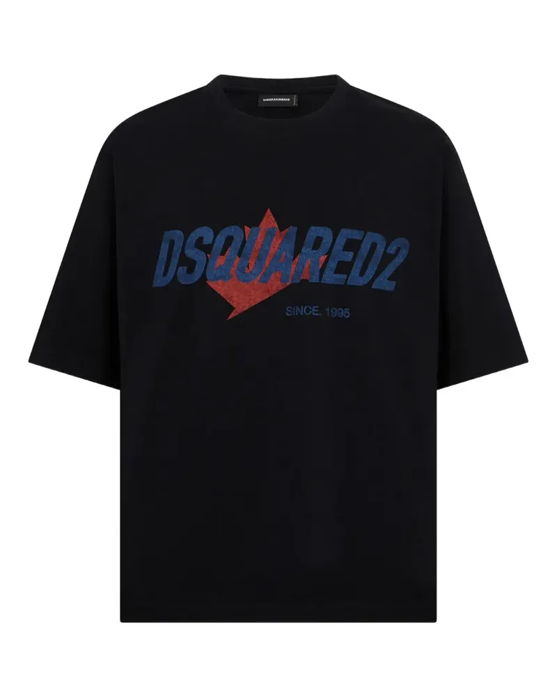 Dsquared2 T-Shirt mit -Logo - Schwarz Schwarz