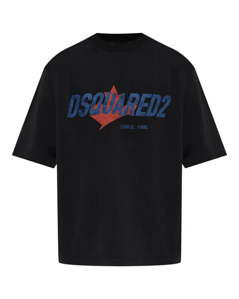 Dsquared2 logo-print T-shirt - Schwarz Schwarz