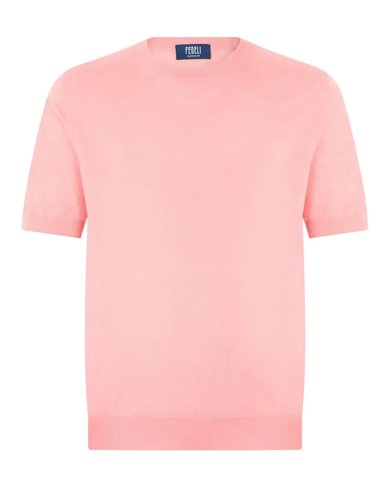 Fedeli short-sleeve crew-neck T-shirt - Rosa Rosa