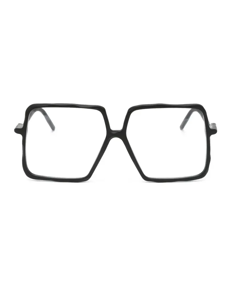 KUBORAUM Sonnenbrille mit geometrischem Gestell - Schwarz Schwarz