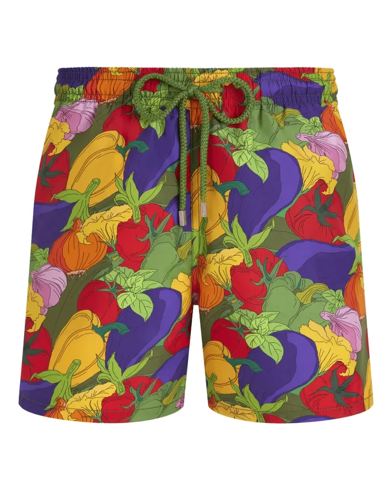 Vilebrequin Badeshorts mit Gemüse-Print - Grün Grün
