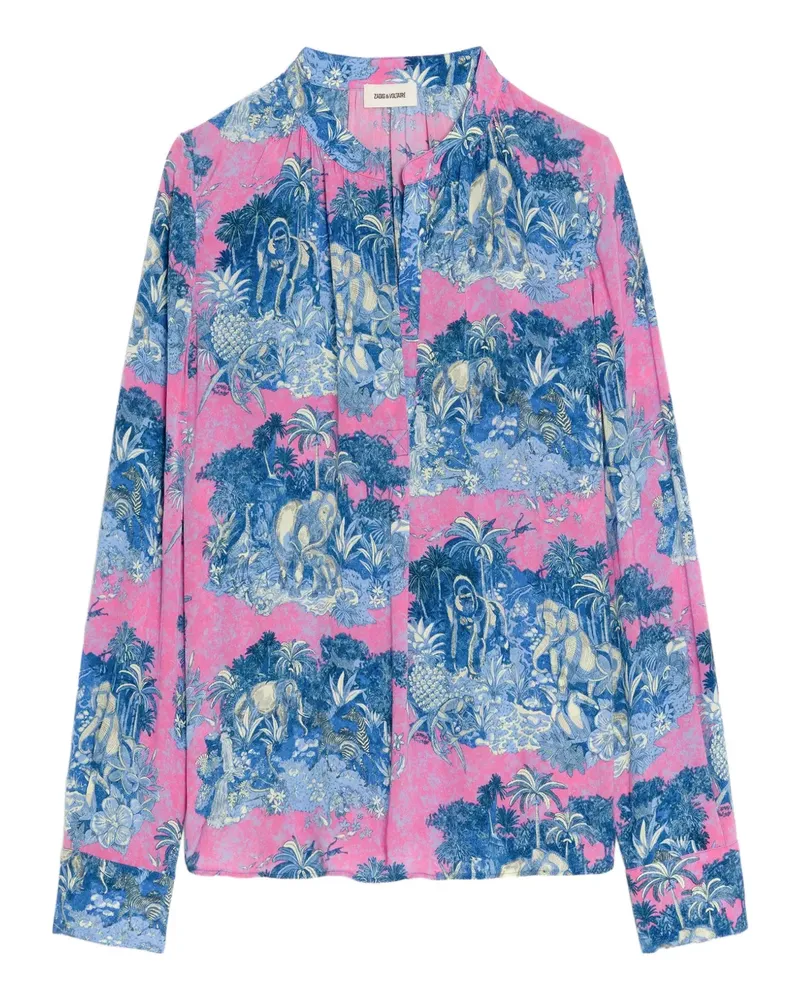 Zadig & Voltaire graphic-print shirt - Rosa Rosa