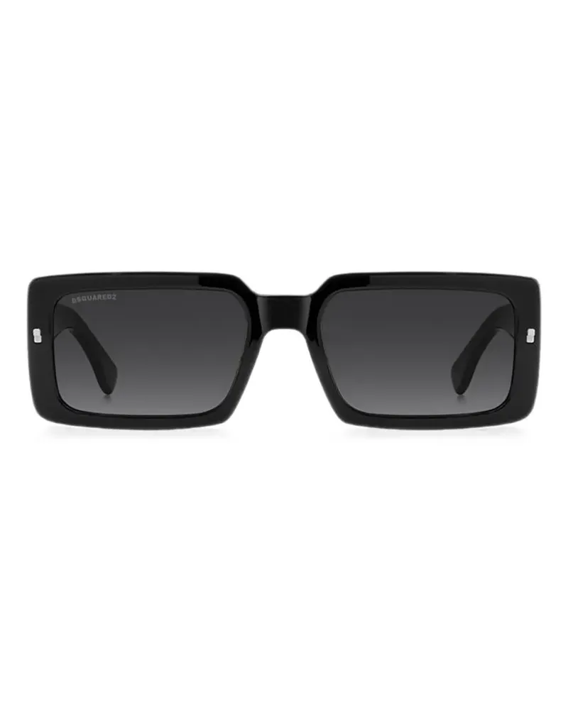Dsquared2 ICONique rectangle-frame sunglasses - Schwarz Schwarz