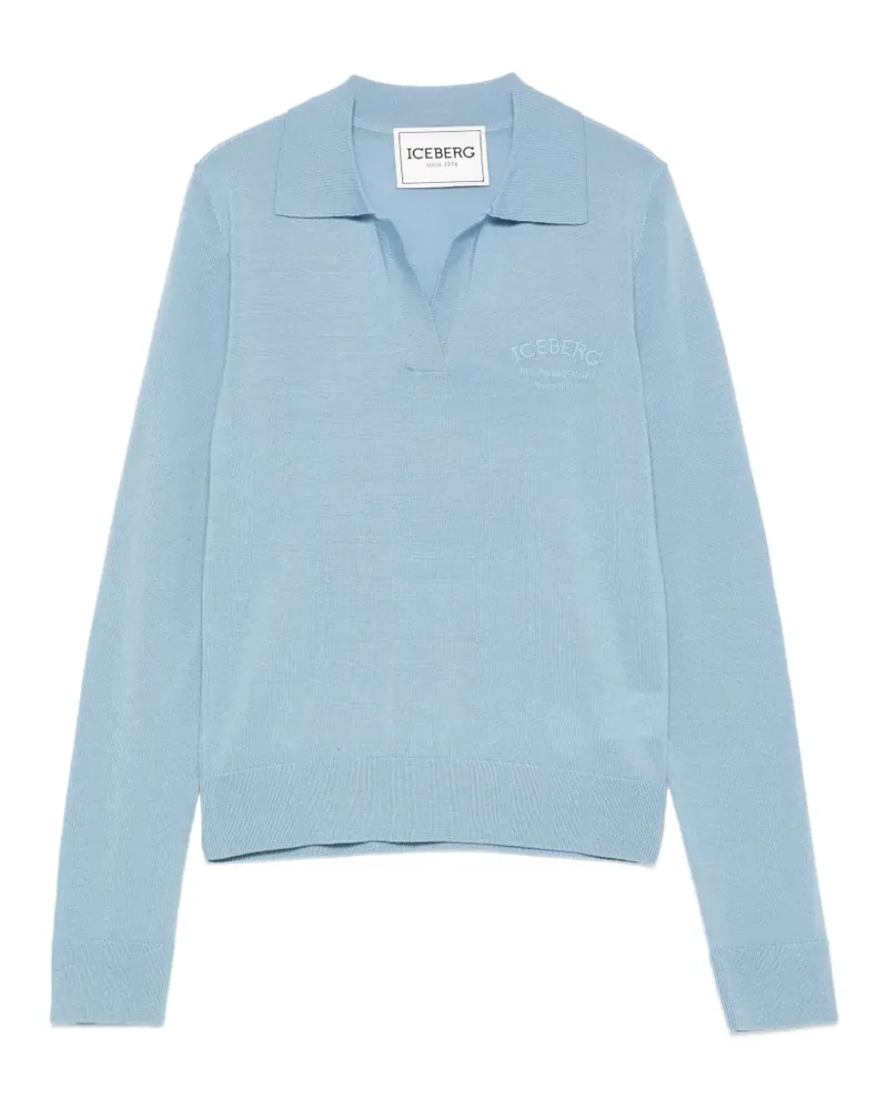 Iceberg V-neck sweater - Blau Blau