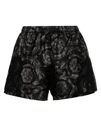 Versace Pyjamashorts mit Barocco-Print Schwarz