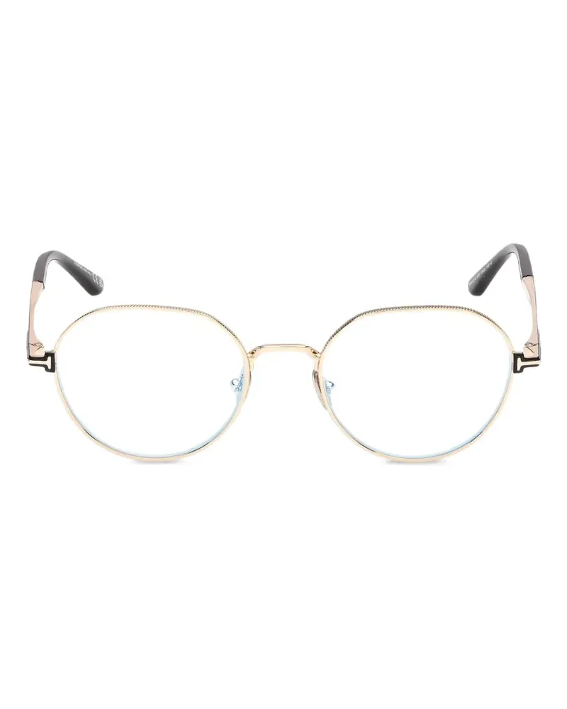 Tom Ford Brille mit rundem Gestell - Gold Gold