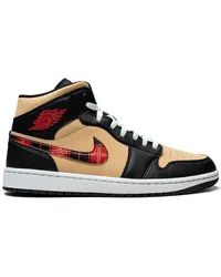 Jordan Air  1 Mid Tartan Swoosh Sneakers Schwarz