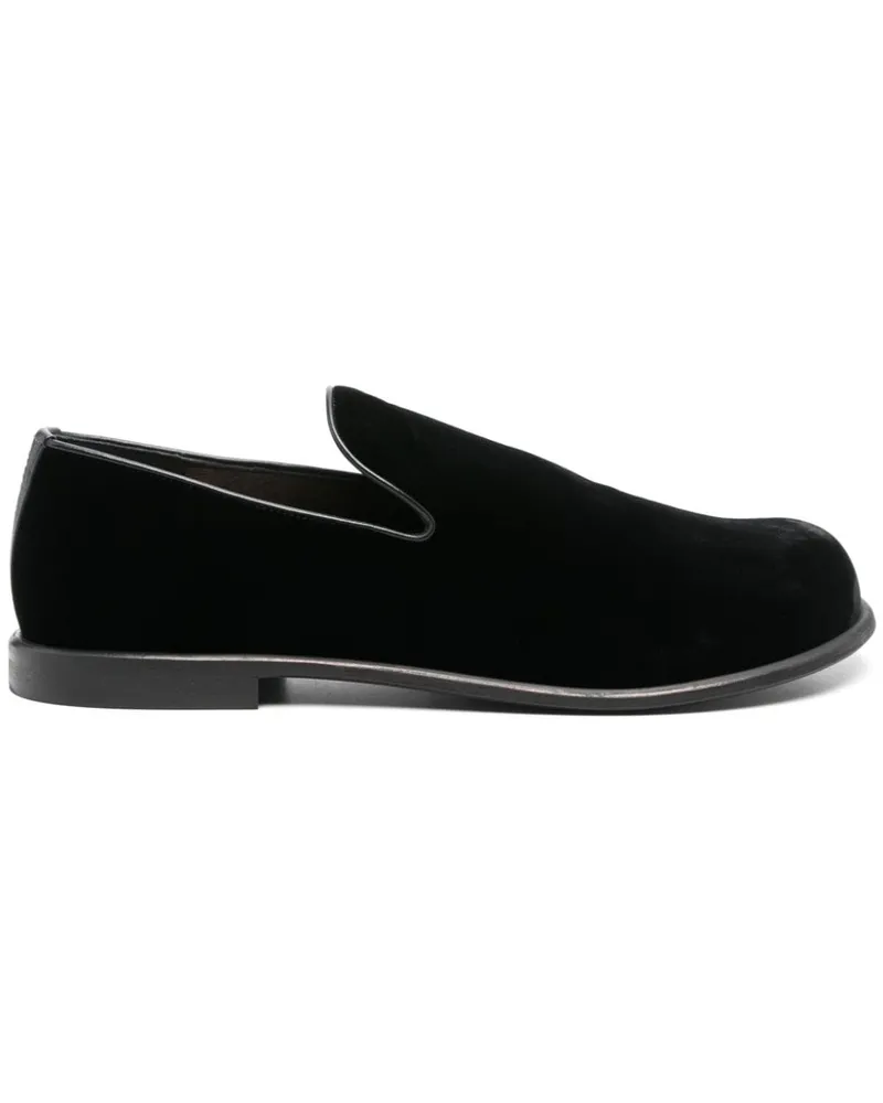 J.W.Anderson Loafer aus Samt Schwarz