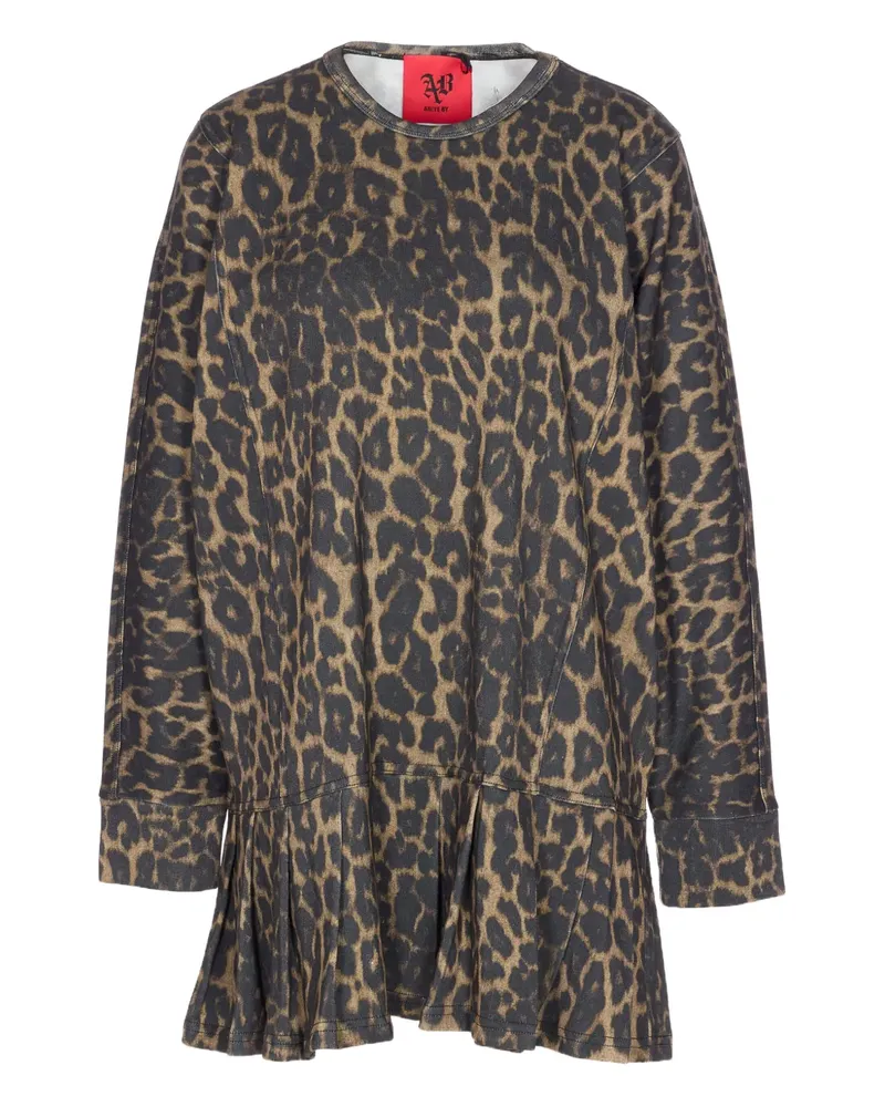 Aniye By leopard-print mini dress - Braun Braun