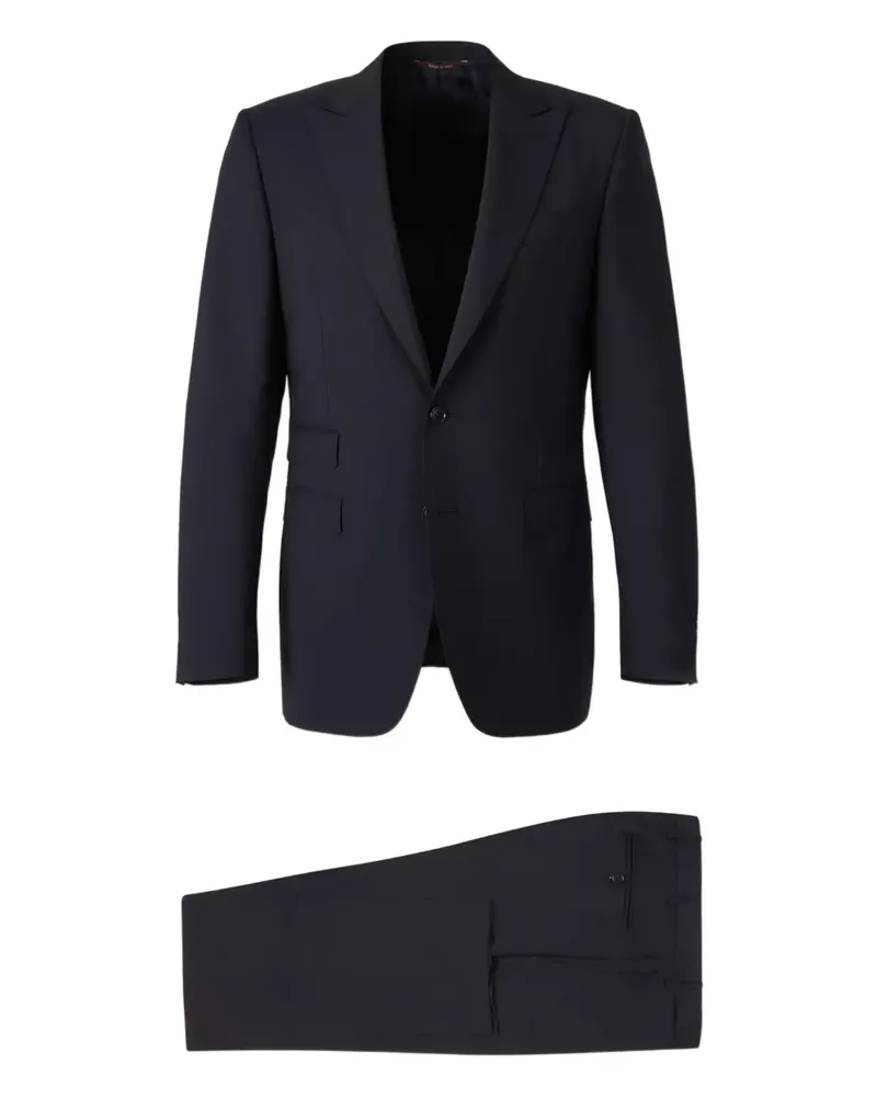 Canali Lapel Two-Button Suit - Blau Blau