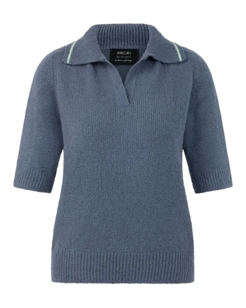 Marc Cain Gestricktes Poloshirt - Grau Grau