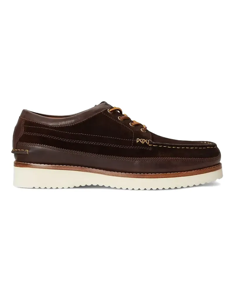 Ralph Lauren Segelschuhe mit Kontrasteinsatz - Braun Braun