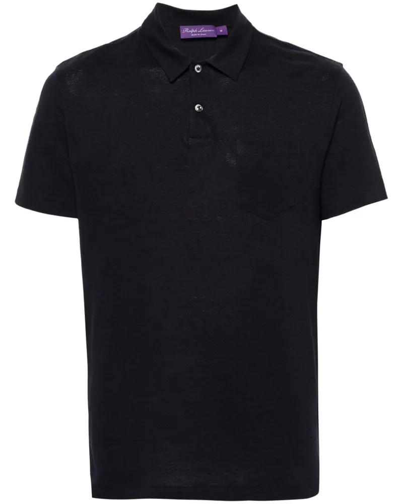 Ralph Lauren Poloshirt aus Pikee - Blau Blau