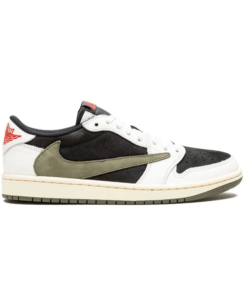 Jordan x Travis Scott Air  1 Low OG Sneakers - Weiß Weiß