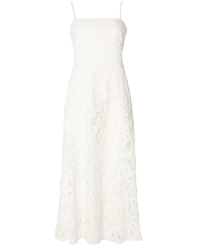 Temperley London Guinevere Midikleid - Weiß Weiß