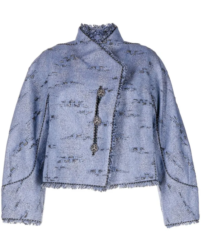 SHIATZY CHEN Reminiscence Jacquard-Jacke Blau