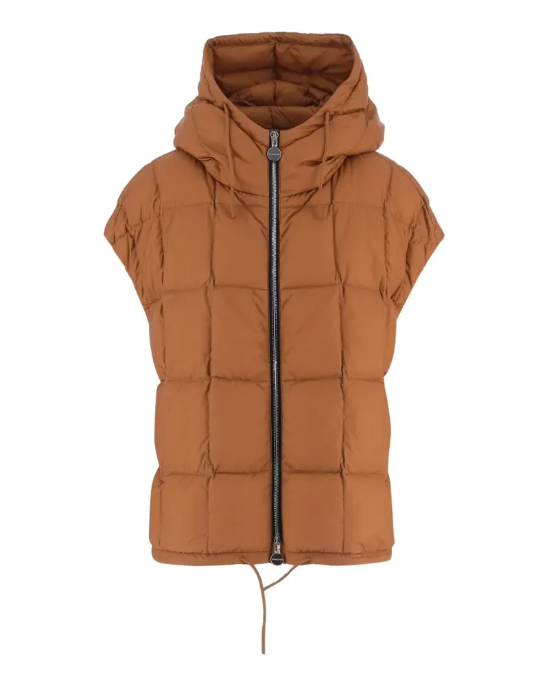 IENKI IENKI Cozy quilted hooded gilet - Braun Braun