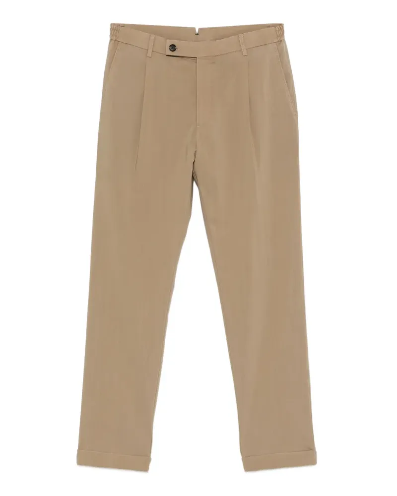 Berwich Xretrolong GD pleated trousers - Nude Nude