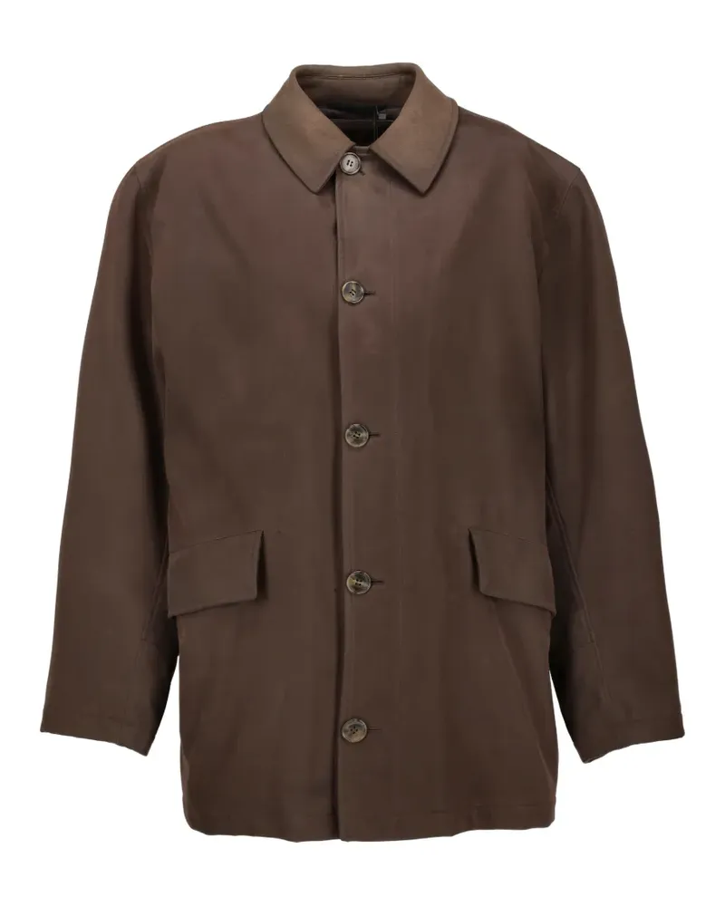Corneliani Hemdjacke mit Knopfleiste - Braun Braun