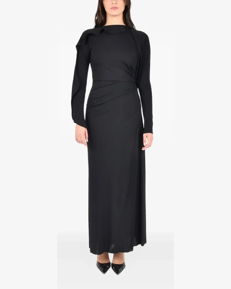Victoria Beckham Kleid mit Rüschen - Schwarz Schwarz