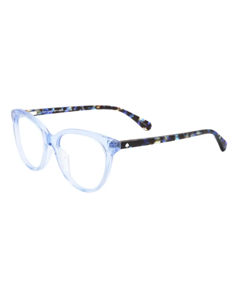 Kate Spade Cat-Eye-Brille in Schildpattoptik - Blau Blau